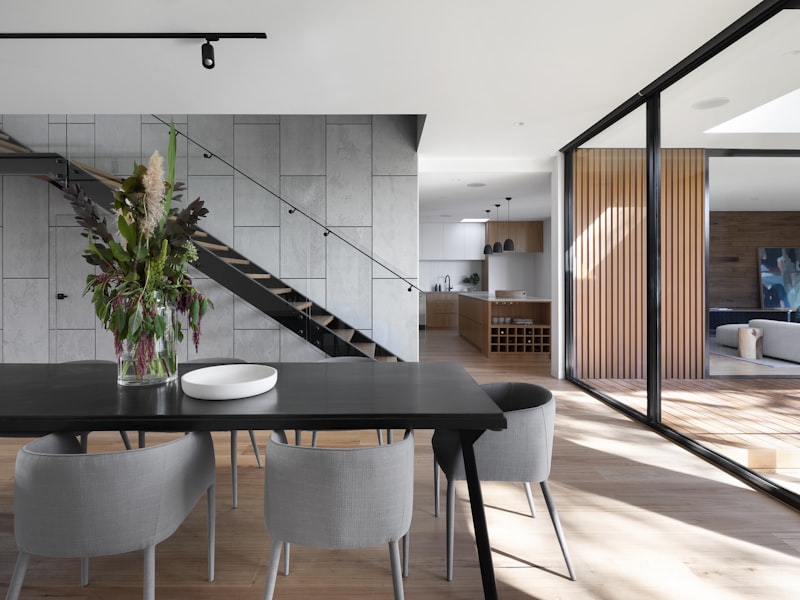 Modern Open Concept Kitchen and Living Space Renovation with Island and Fireplace in Washington, DC